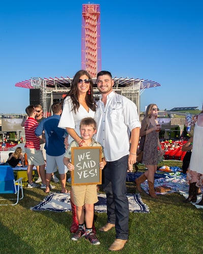 Wedding Proposal during Kenny Chesney Concert - Suzanne Cordeiro Photography