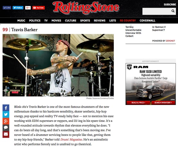 Travis Barker - Suzanne Cordeiro Photography