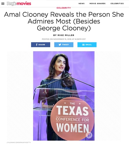 Amal Clooney - Suzanne Cordeiro Photography