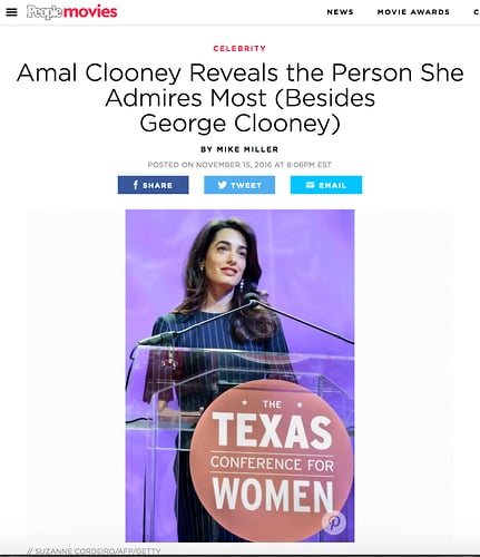 Amal Clooney - Suzanne Cordeiro Photography